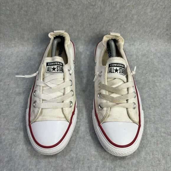 Converse Women's Chuck‎ Taylor All Star White Lace Up Sneakers Shoes Size 7 - Picture 3 of 9